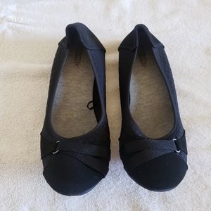 Seychelles Cooper Ballet Flats Woven Print Black